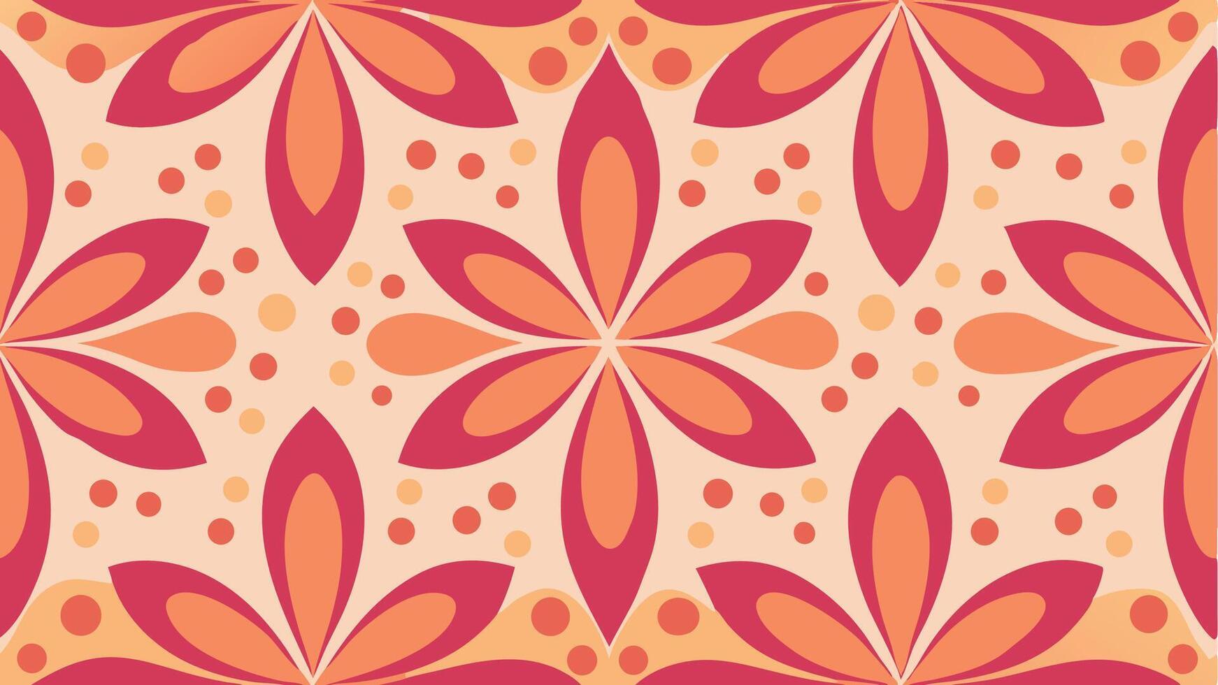 Seamless floral pattern background vibrant colors digital art abstract design artistic viewpoint decorative concept vector