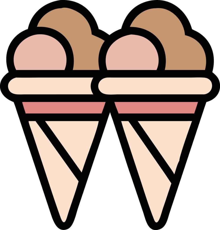 Ice cream cone design vector