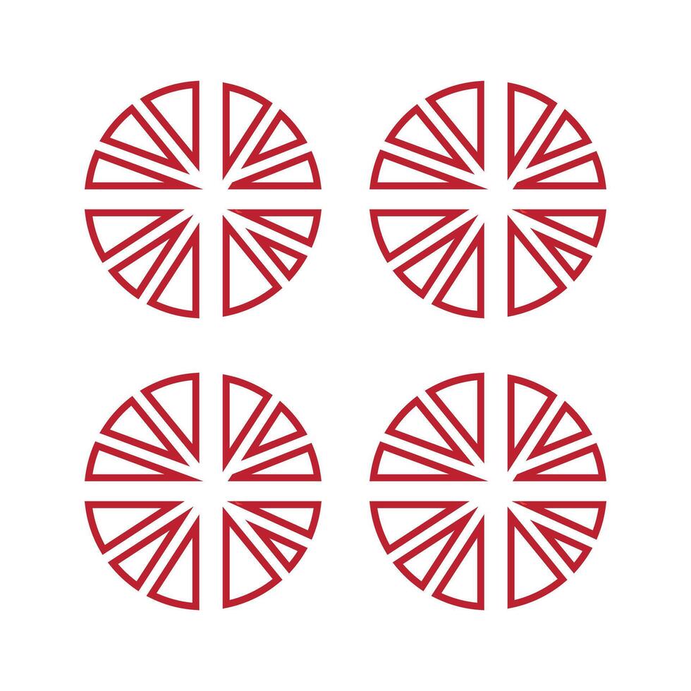 Modern wheel art design vector