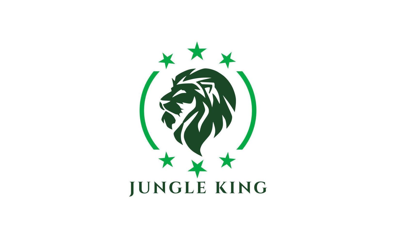 Elegant Lion Face Logo Design Template vector
