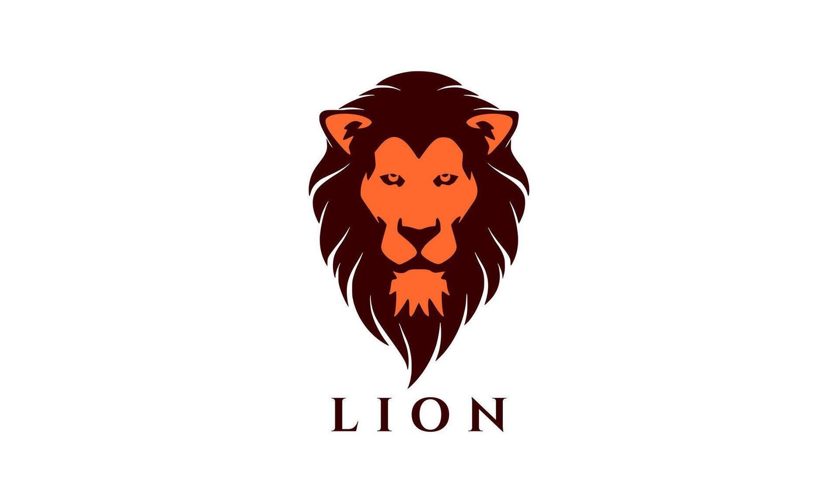 Fabulous Lion Head Logo Design Template vector