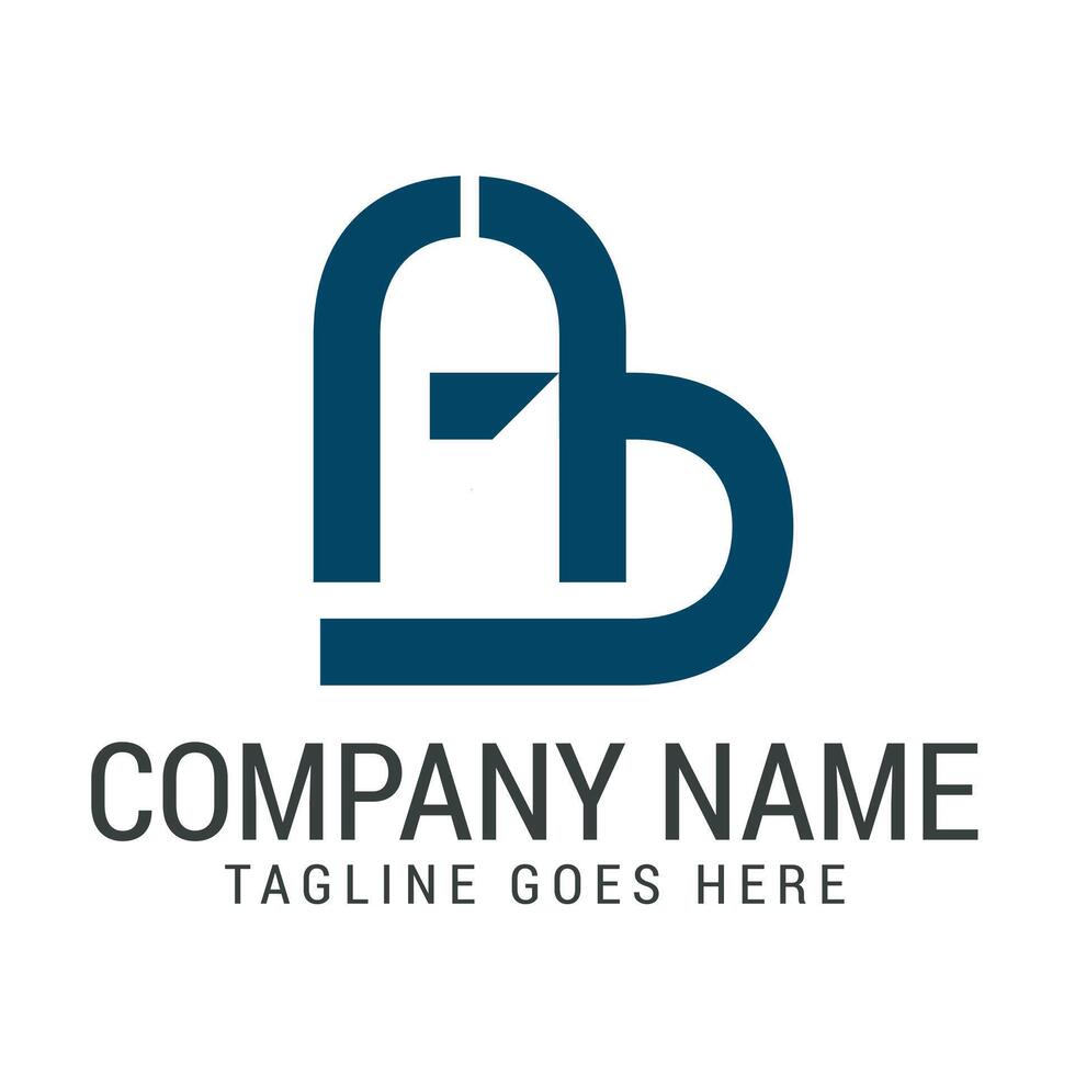 Creative Letter AB or BA modern, and elegant logo design templates for luxury businesses vector