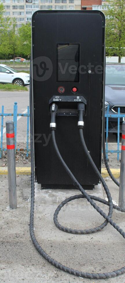 Electric Vehicle Charging Station Outdoors photo
