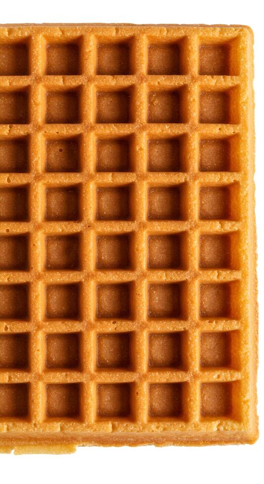 Golden Brown Waffle Texture Close Up Square Food Photography Delicious Breakfast Treat photo