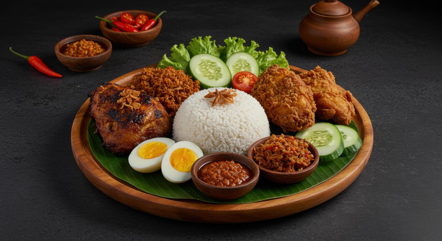 Authentic Indonesian Ayam Goreng A culinary journey through rich flavors and textures photo