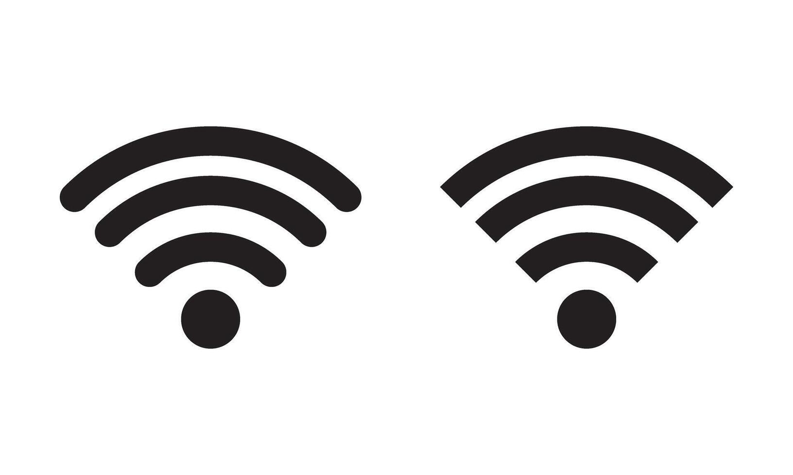 Wifi icon or wi-fi icon vector