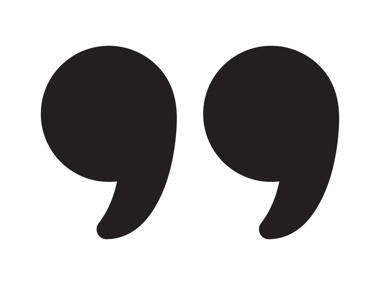 Quotation marks. Simple quotation marks icon. vector