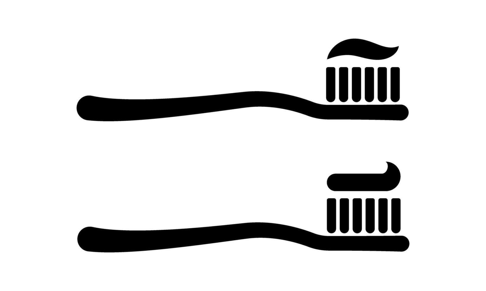 Toothbrush icon. Toothbrush black icons. vector