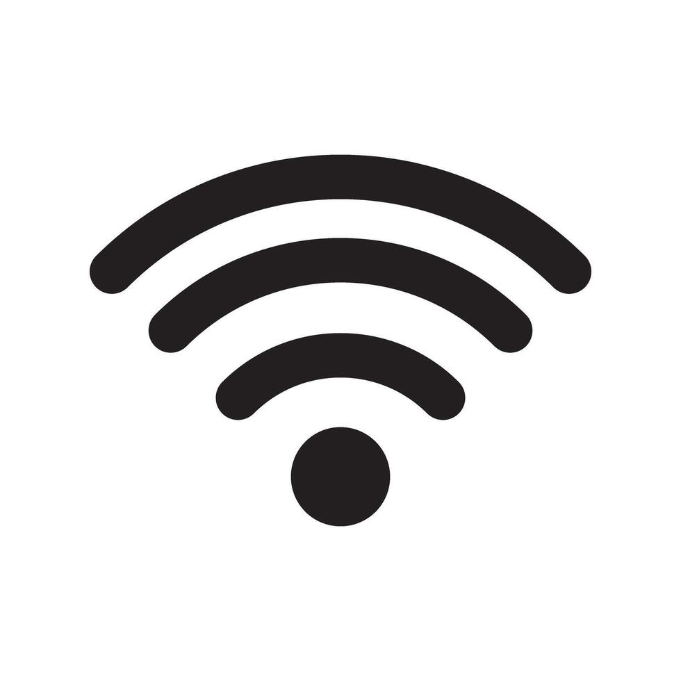 Wi-fi icon, wi-fi symbol. vector