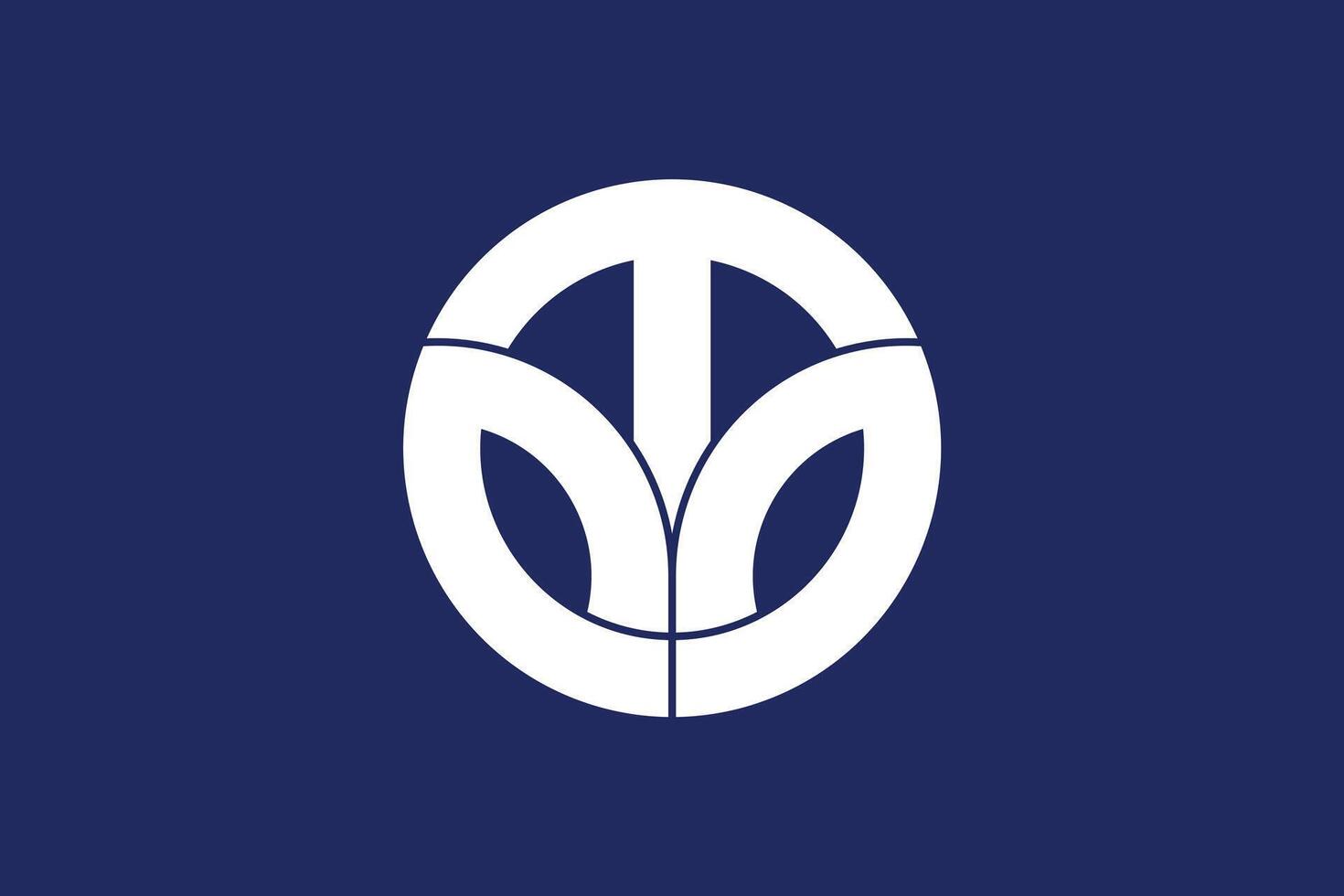 The flag of Fukui prefecture, Japan vector