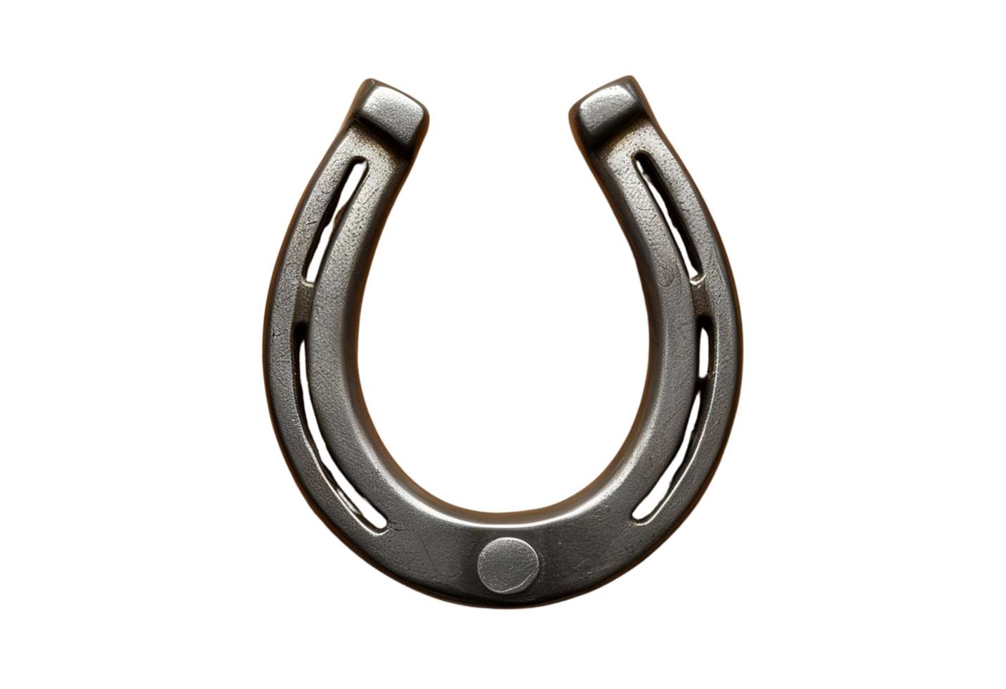 Rustic horseshoe isolated for good luck, decor, and design use. png