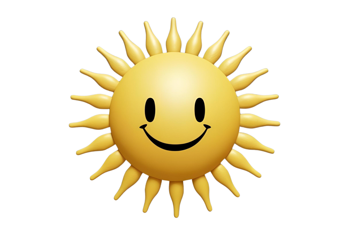 Cheerful sun rises brightly, spreading warmth, energy, happiness, light, and positivity daily. png