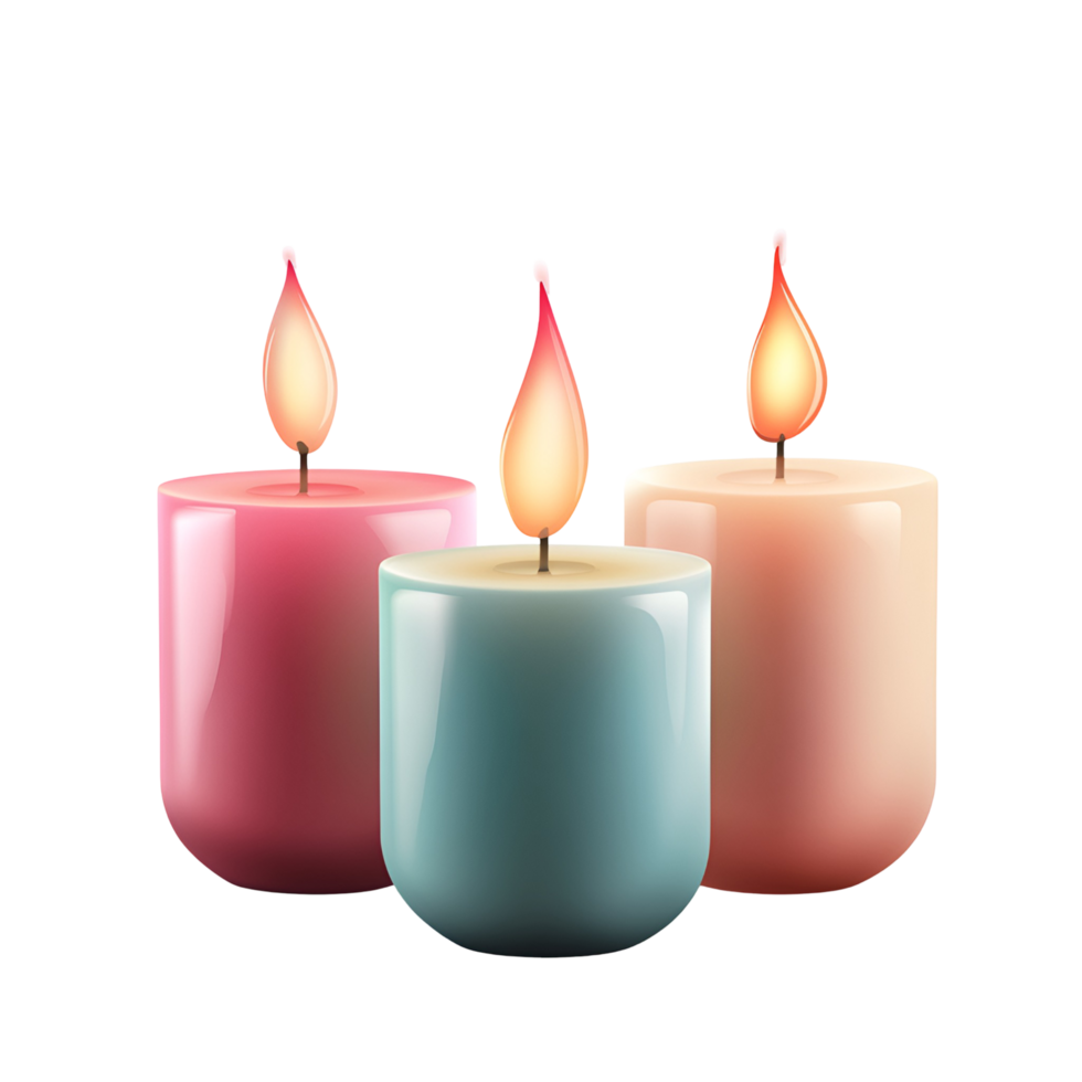 Relaxing Mood Candles Clearly Transparent Background png