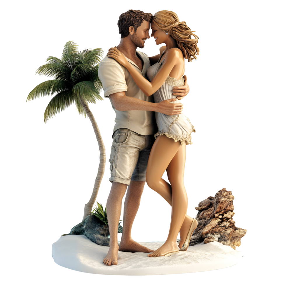 Elegant Couple Wedding Day Portrait Transparent Background png