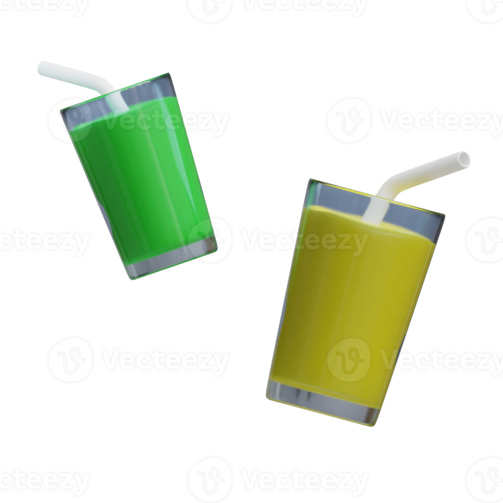 3d summer pool juice icon png