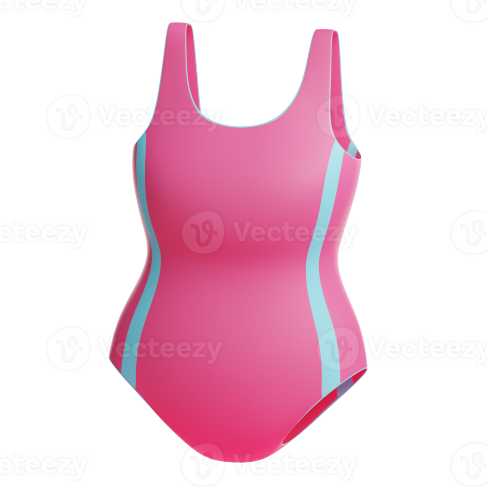 3d summer swimsuit icon with transparent background png
