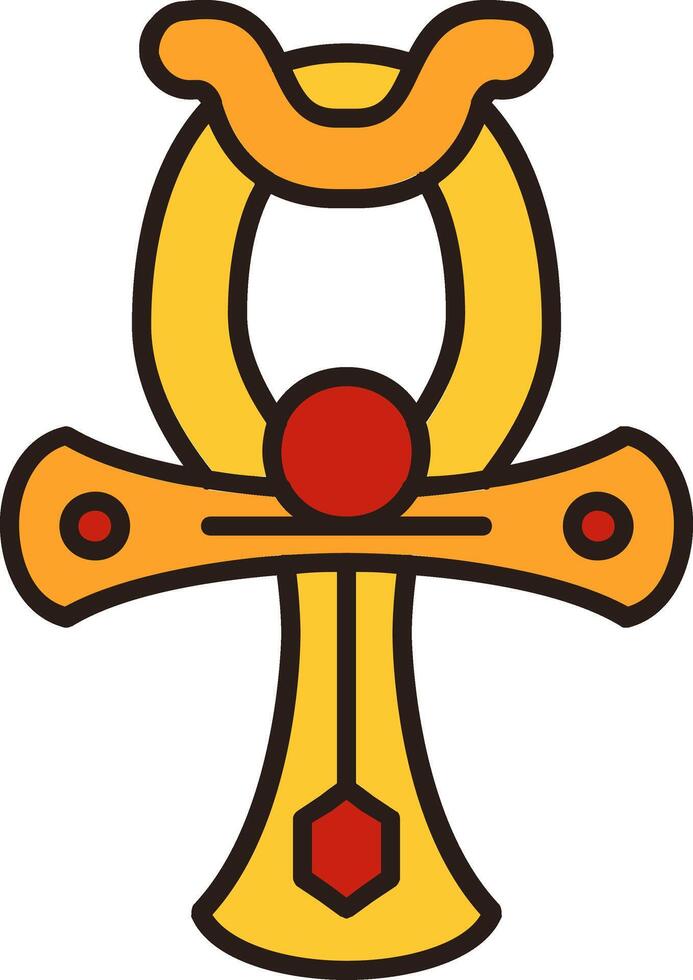 An egyptian ankh symbol vector