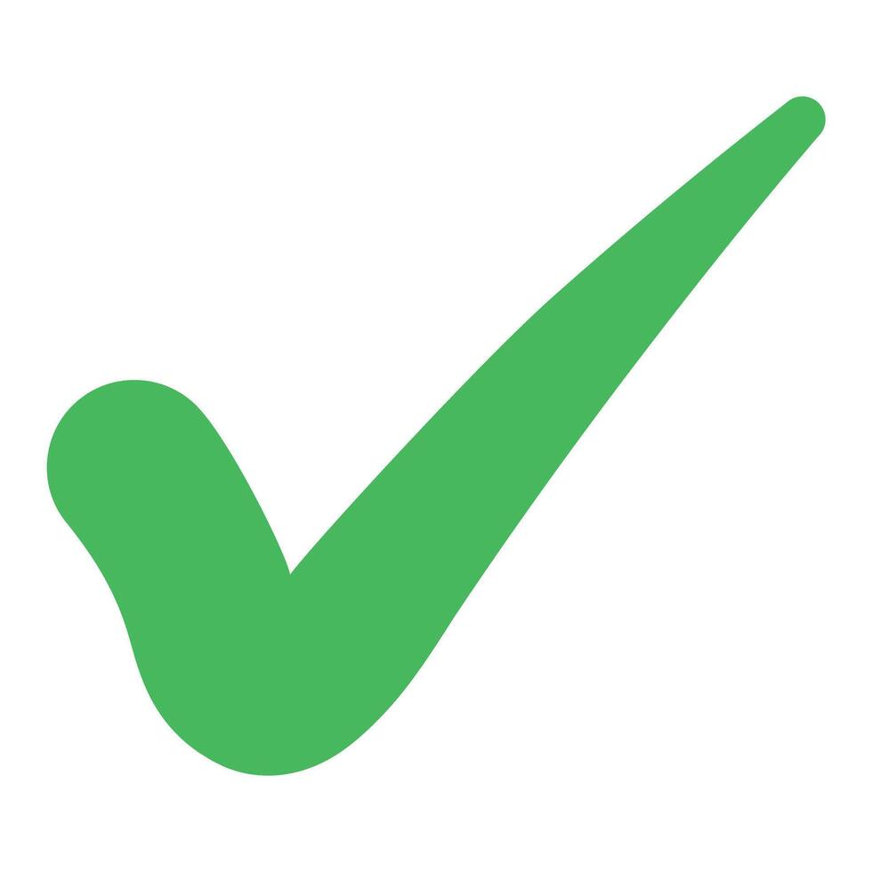 Green Check Mark icon illustration vector