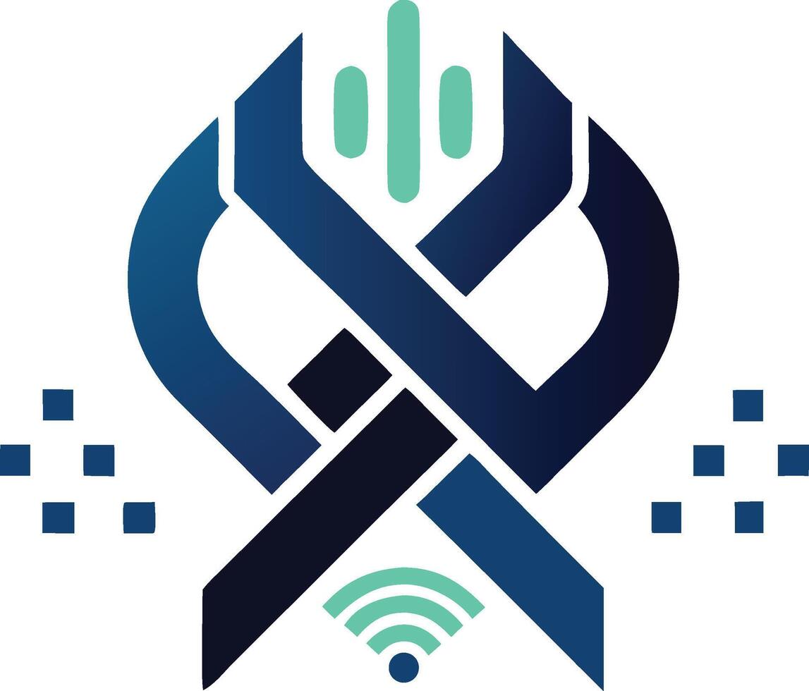 Modern Ultra Minimal Tech Logo Example Variant Modern Example Variants vector