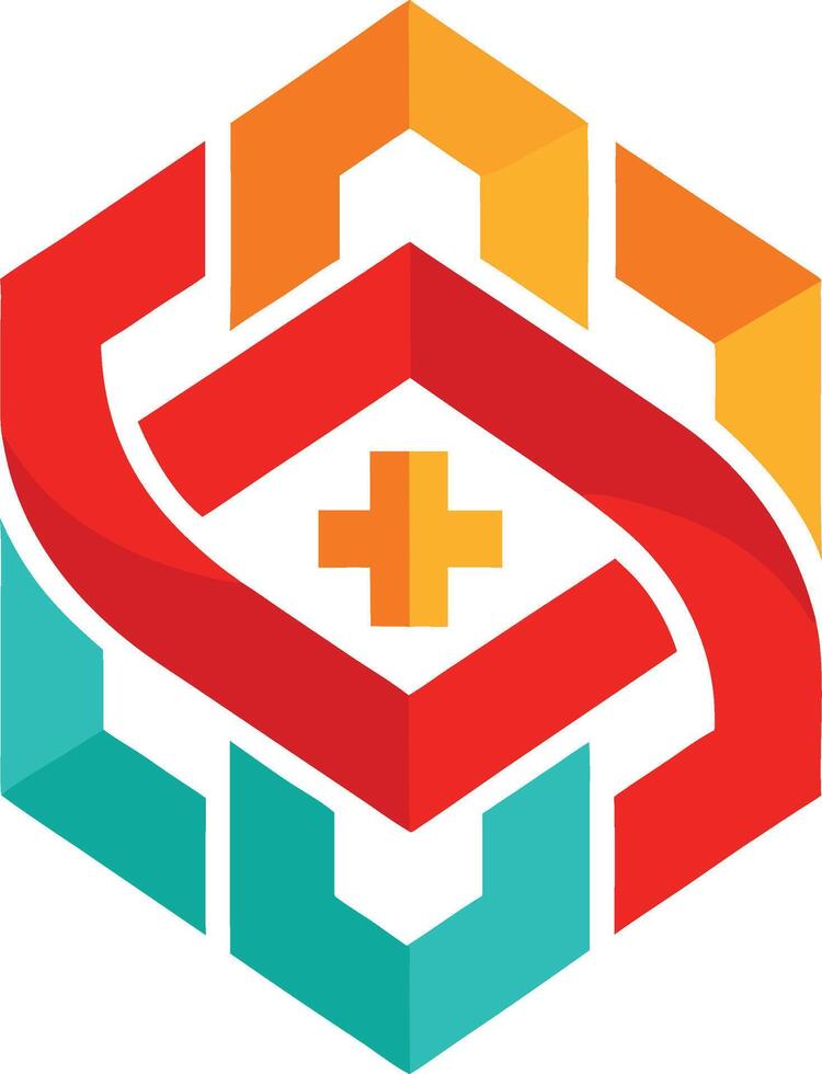 Simple and Clear Medical Identity Logo for Risk Management Use vector