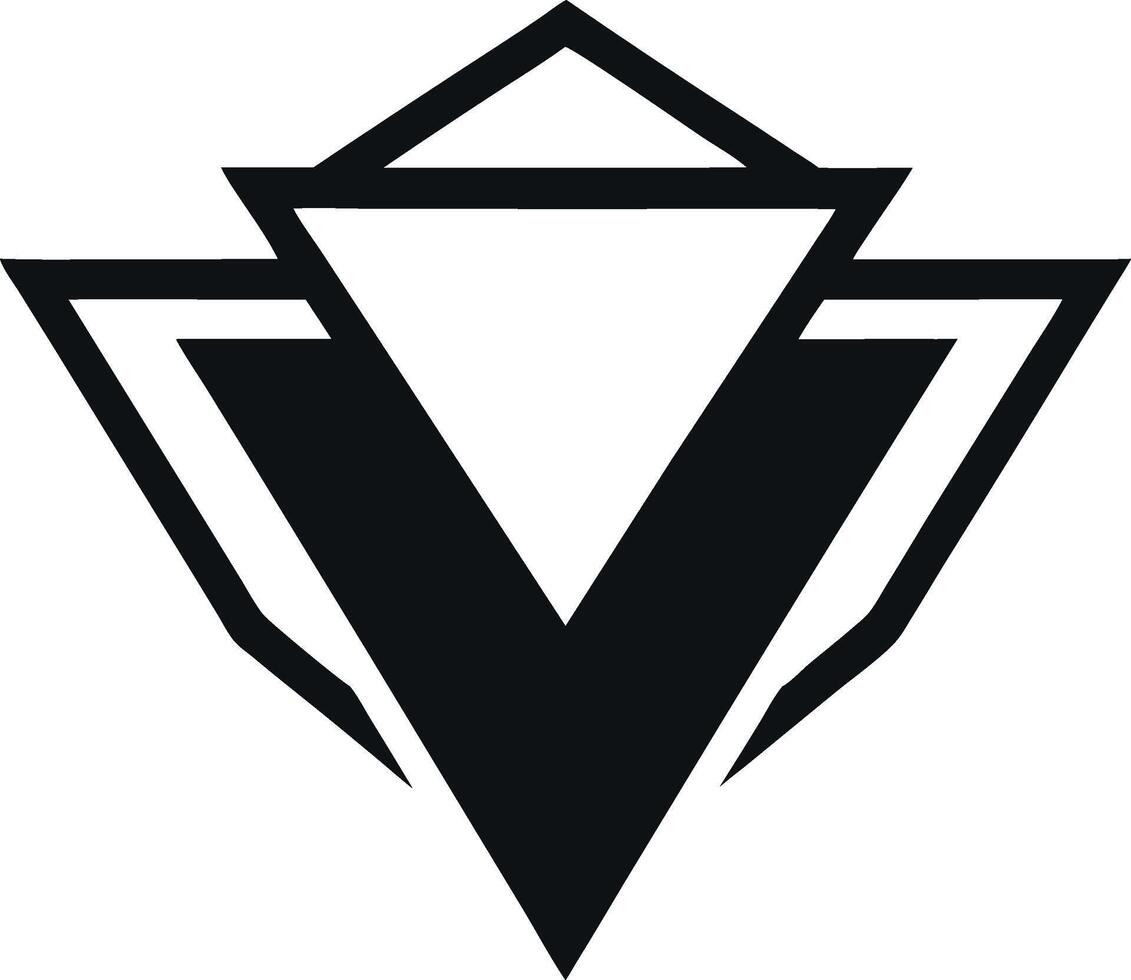 Minimal Abstract Tech Icon Futuristic Option Designing Future Tech vector