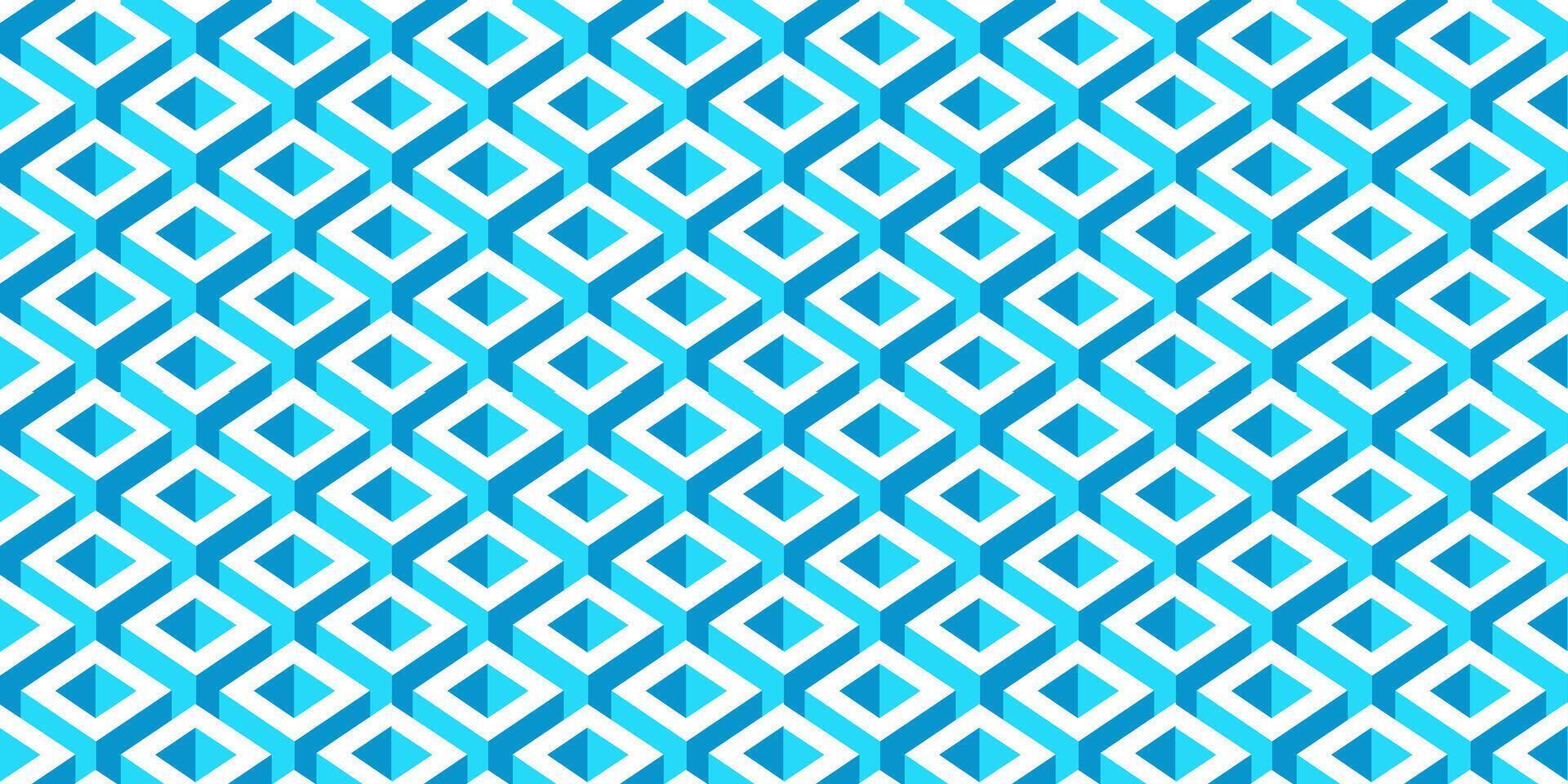abstract boxes 3D seamless pattern background vector