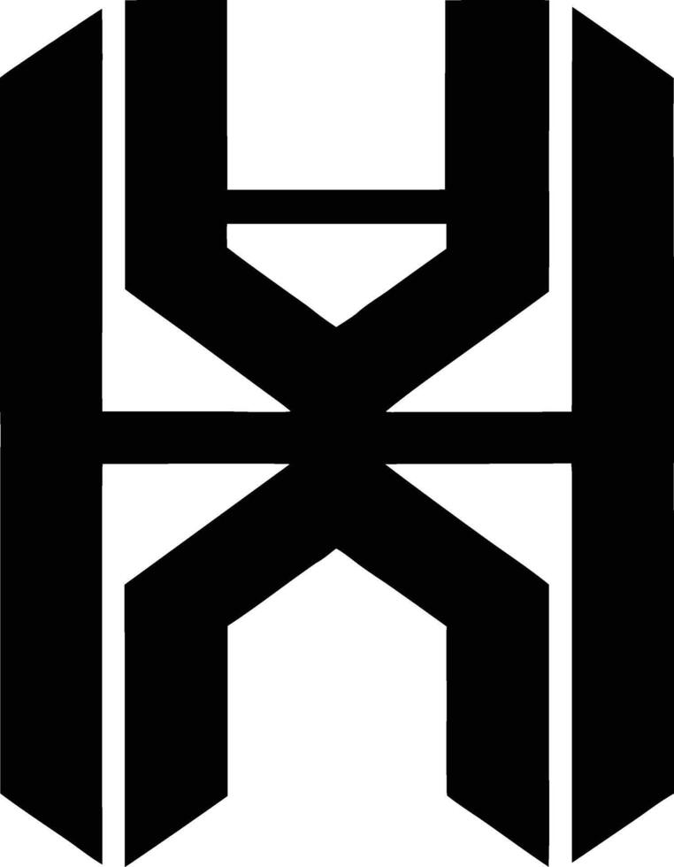 Abstract H Icon Modern Tech Sample Abstract H Elegance vector