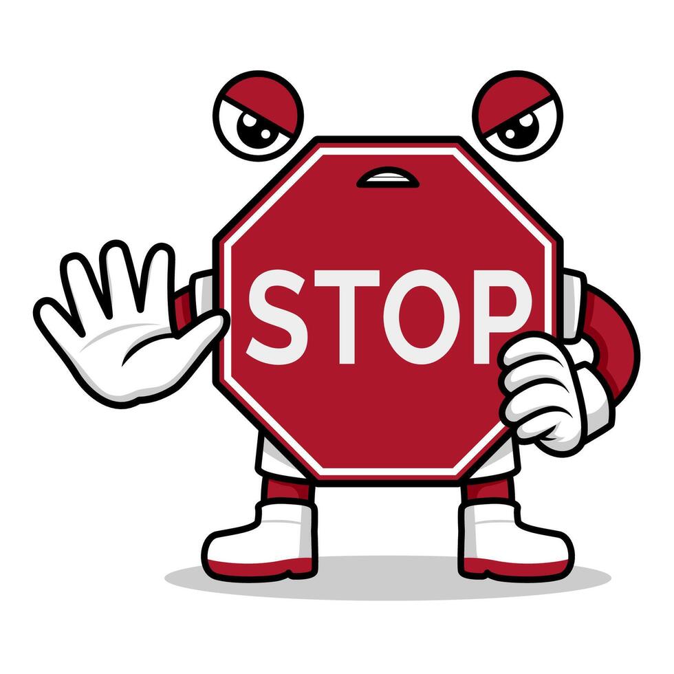 STOP sign illustration vector