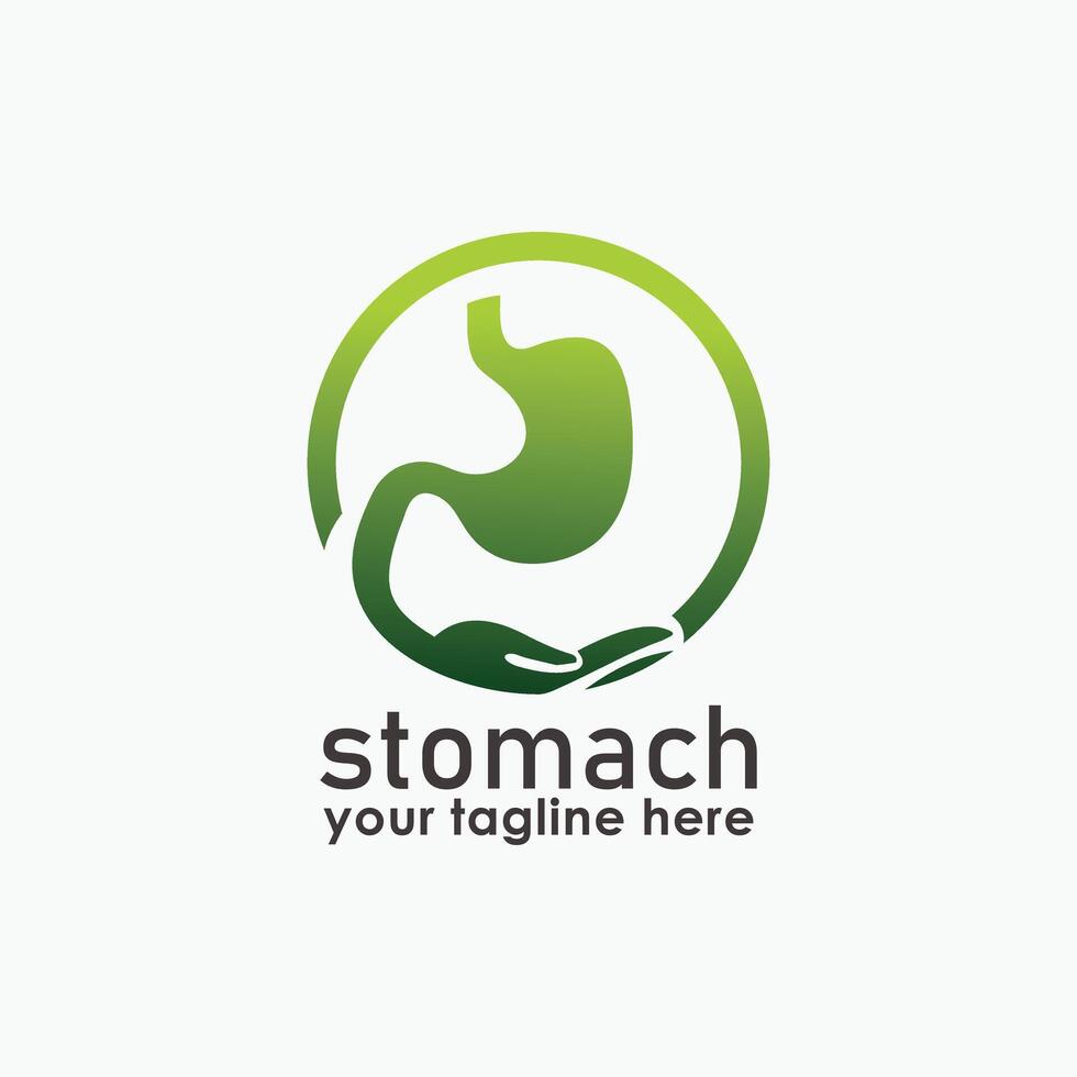 Stomach care illustration design, Healthy Logo element icon, Stomach healthcare icon template vector