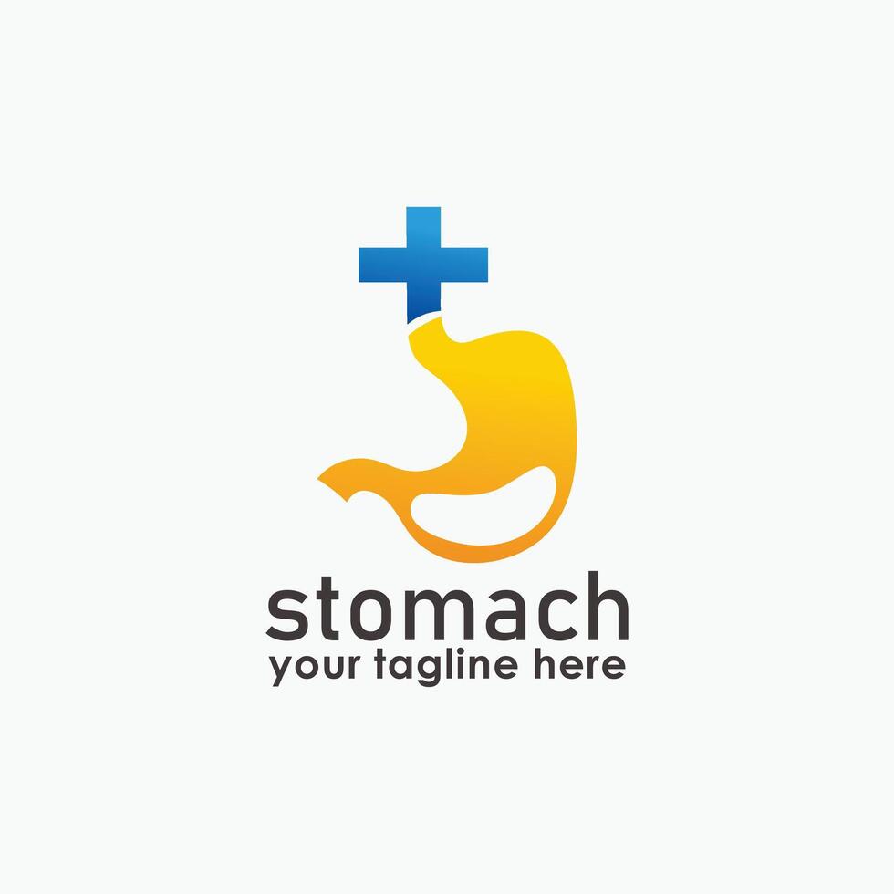 Stomach and health Logos illustration design, Healthy Logo element icon, Stomach healthcare icon template vector