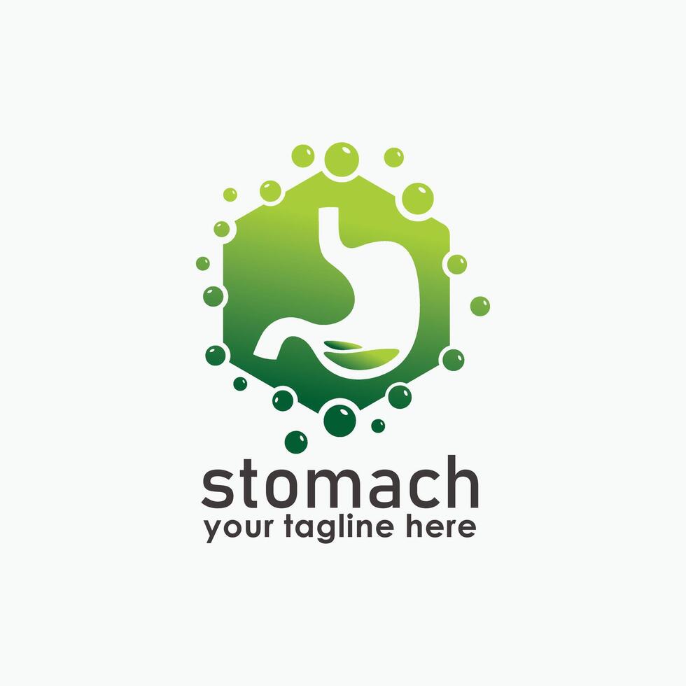 Stomach logo icon design concept, Stomach with Colorful logo design Template , medical logo inspiration vector