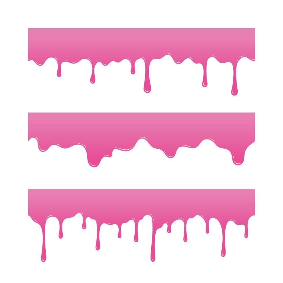 Playful Pink Drips Design Element vector