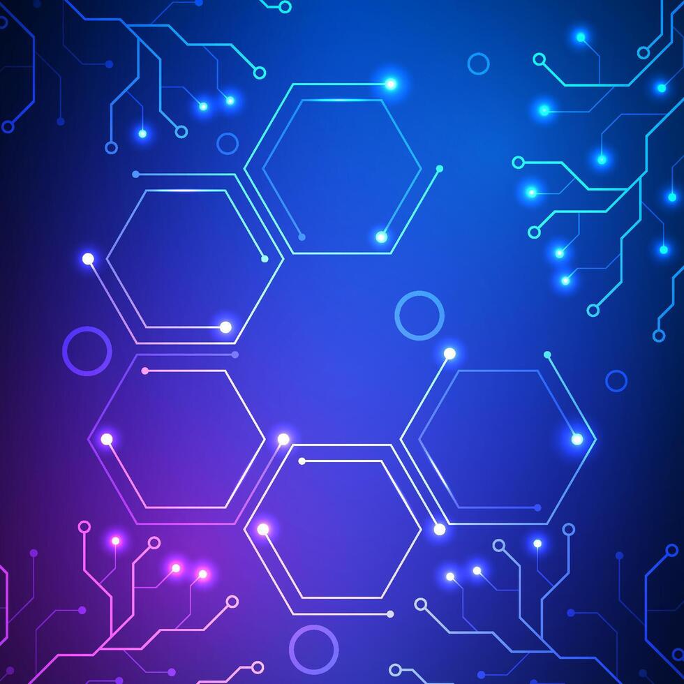 Abstract circuit board technology future background design for futuristic data cyber network electronic internet of things. vector