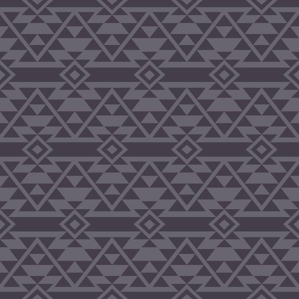 Monochrome gray aztec geometric pattern. Aztec southwestern geometric shape seamless pattern. Ethnic geometric pattern use for fabric, textile, home decoration elements, upholstery, etc. vector