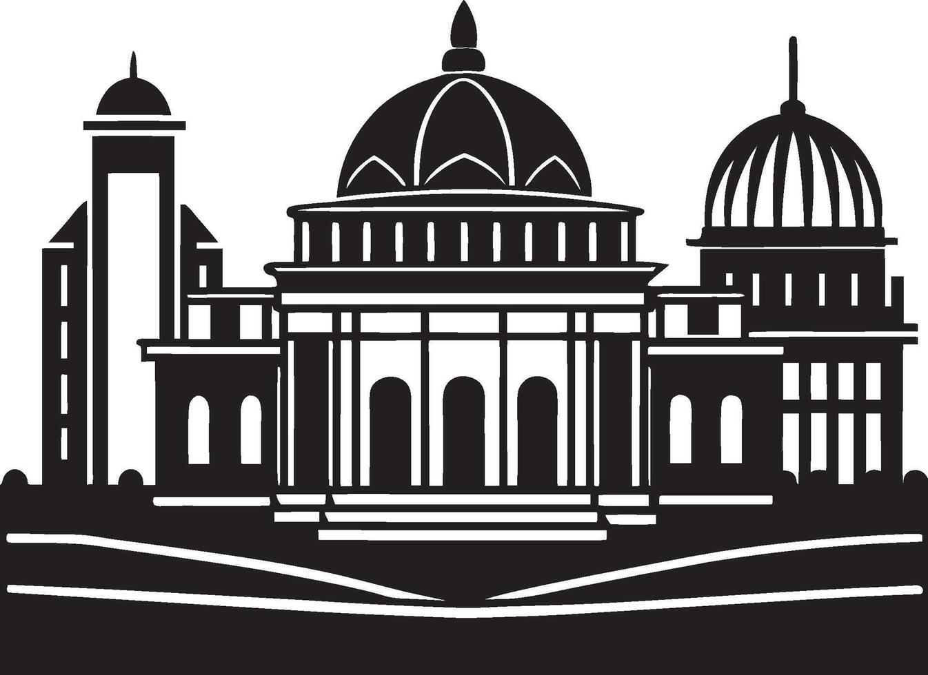Abstract City Shadow Design vector
