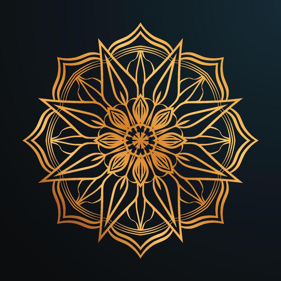 luxury arabesque Mandala background vector