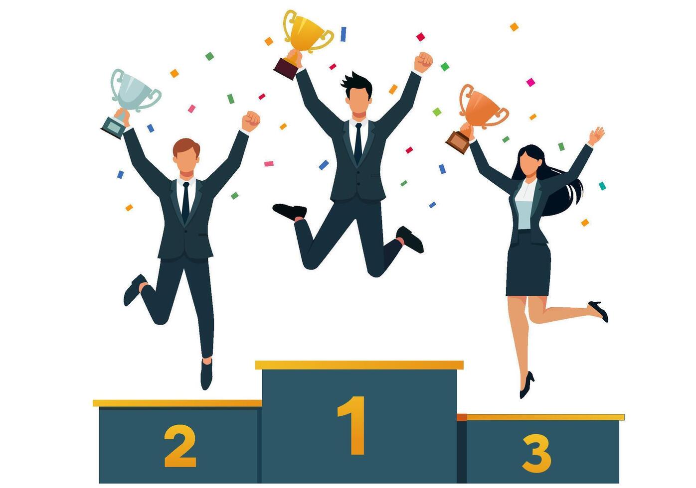 Ranking of employees who received the highest sales award vector