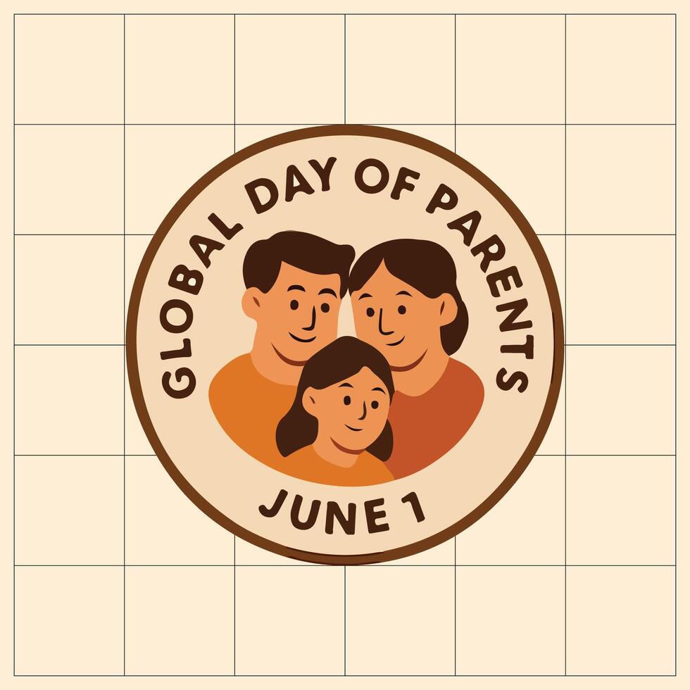 global day of parents june 1 vector