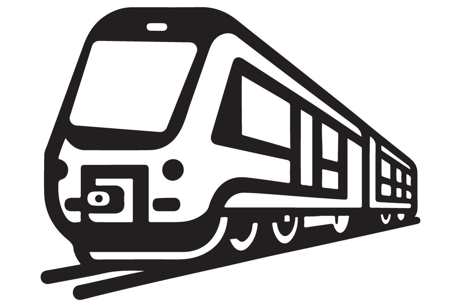 Modern High Speed Train A Sleek and Efficient Design vector