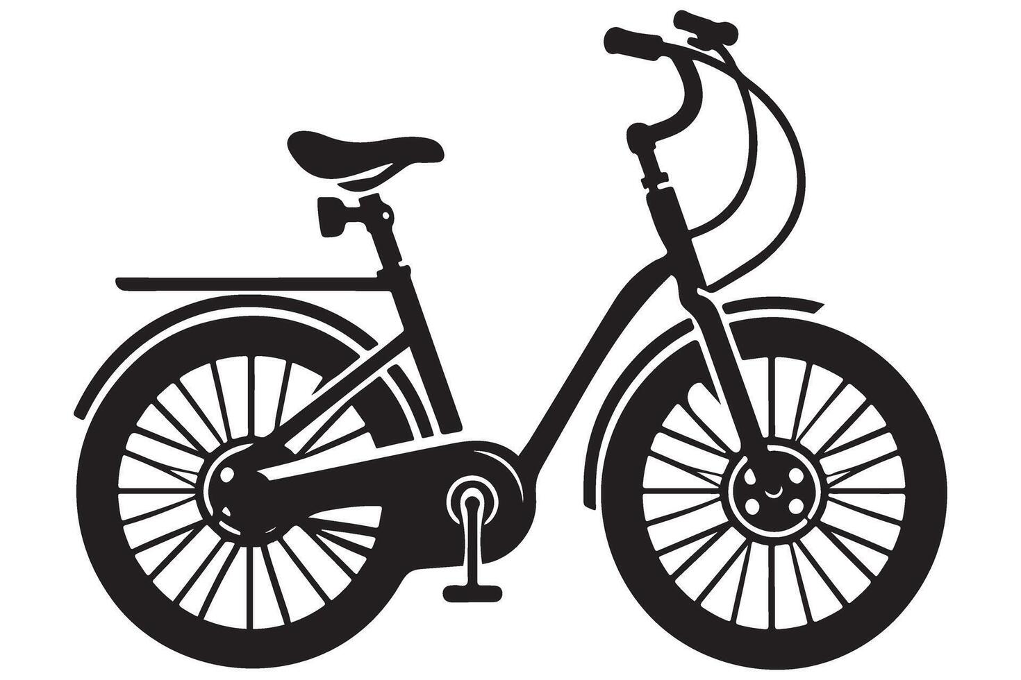Vintage Bicycle Illustration A Stylish Choice for Comfortable Rides vector