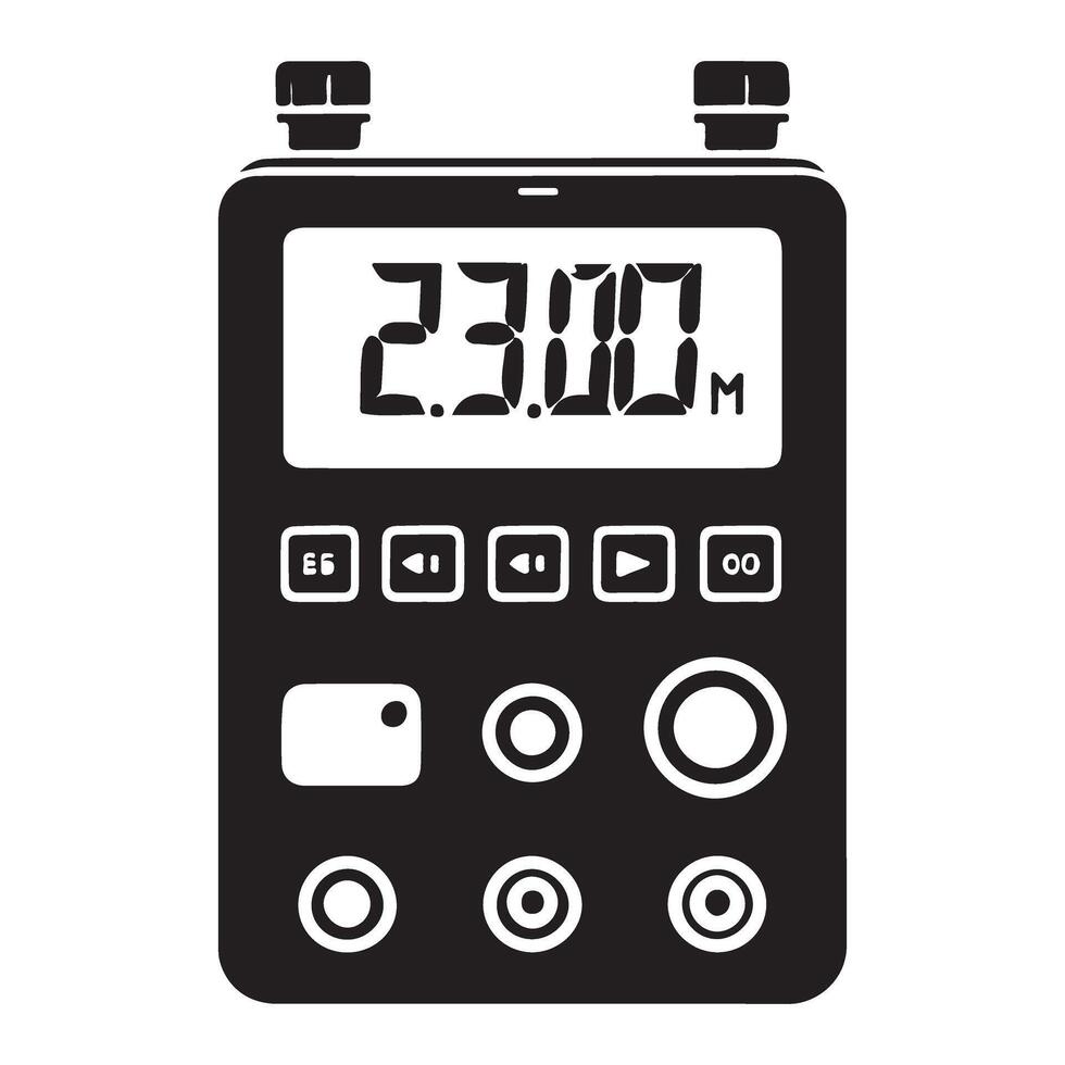 Digital Recorder Sound Device Illustration for Audio Professionals vector
