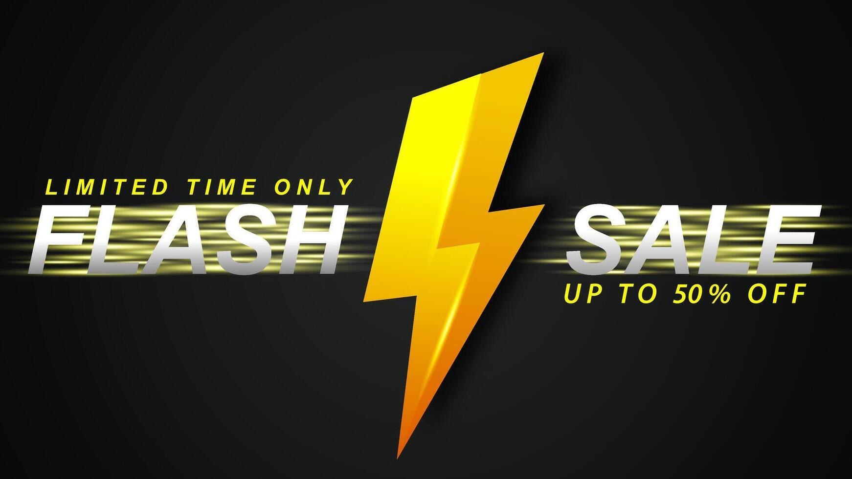 Flash Sale banner design. vector