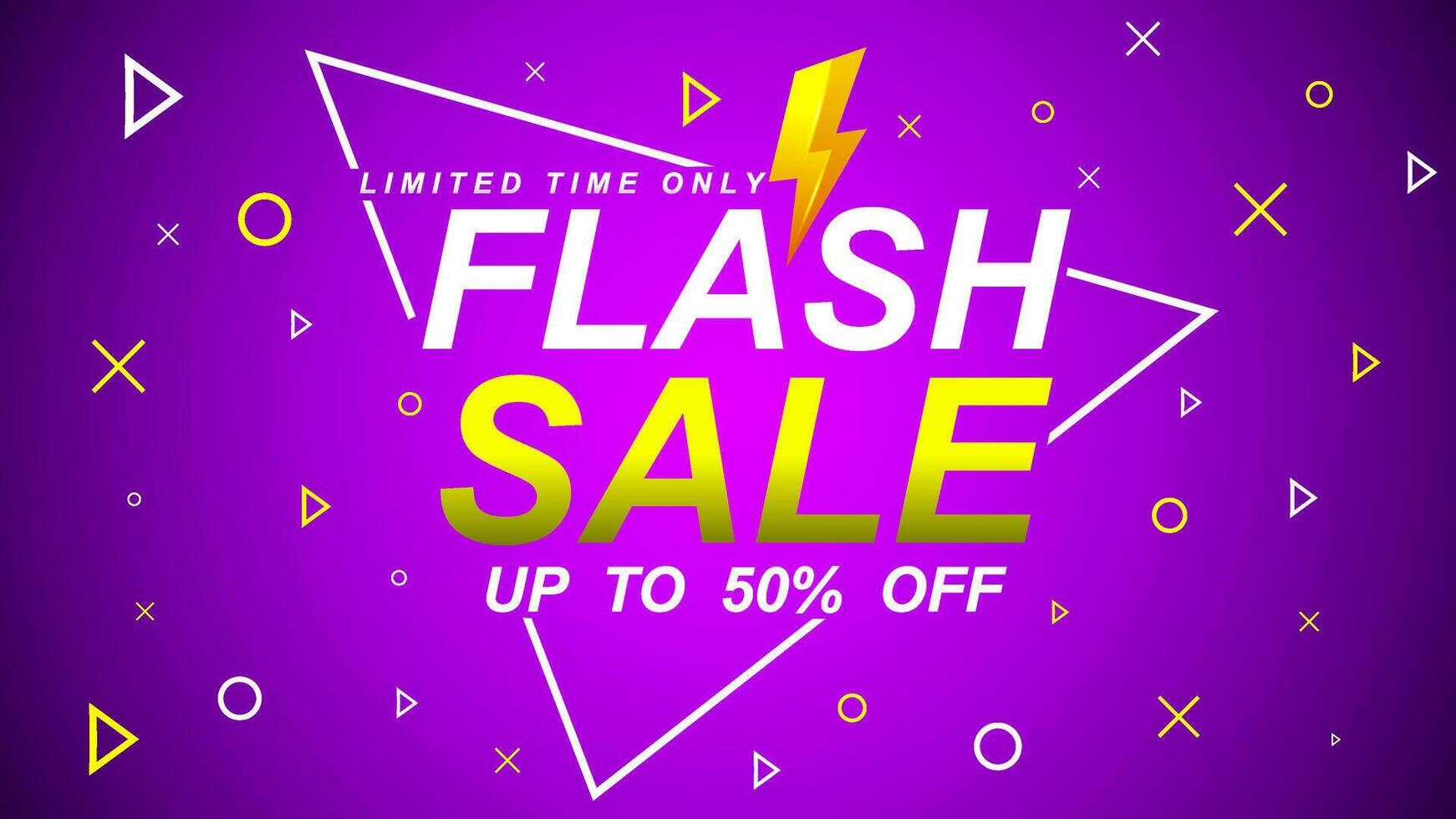 flash sale discount banner template promotion. super sale banner template design. web banner for sales promotion. vector