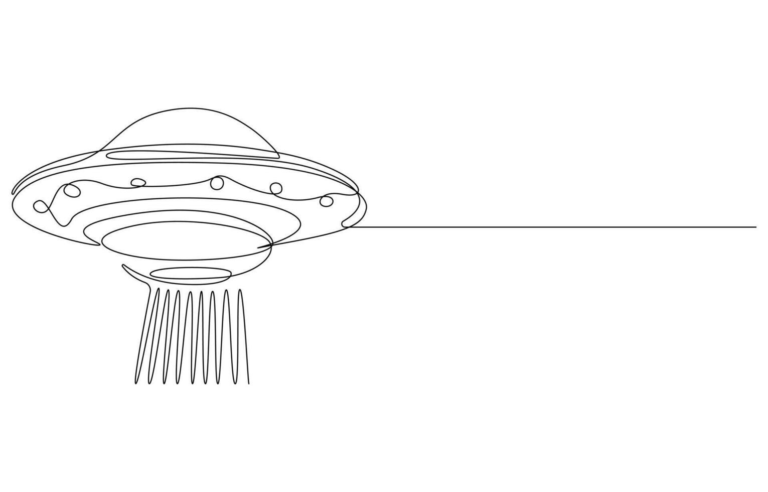 Cute astronauts flying on UFO spaceship vector