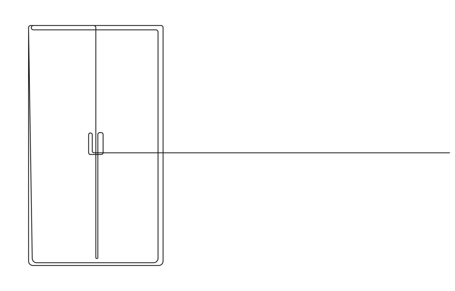 wardrobe or cabinet with shelves vector