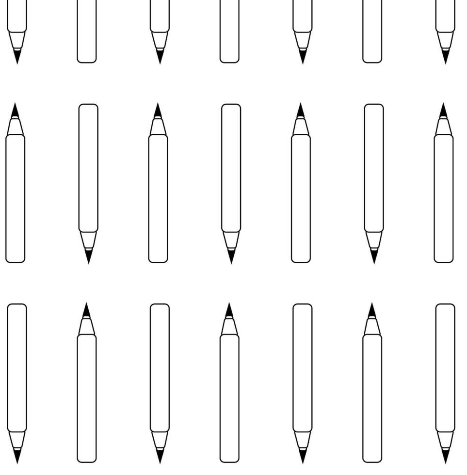 Eyeliner Seamless pattern. graphic line illustration. Black and white cosmetic makeup art. Illustration for beauty salon, cosmetic store, makeup design. vector
