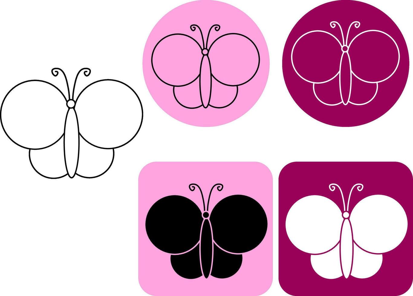 butterfly logotype. graphic line illustration. Black and white Illustration for beauty salon, cosmetic store, makeup design. texture for bedsheets, pajamas, wrapping papers. vector