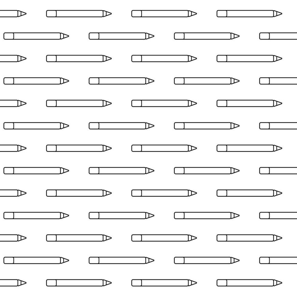 Pencil Seamless pattern. graphic line illustration. Black and white cosmetic makeup art. Banner, poster, wrapping paper, sticker, print, modern textile design. vector