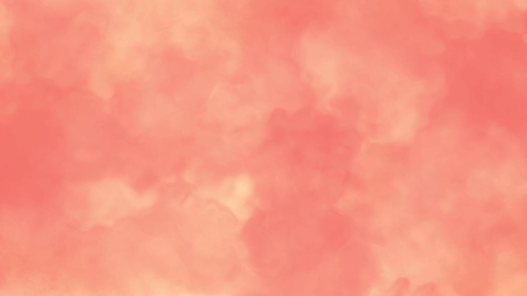 Abstract Peach Cloud Background Texture. Soft Pastel Watercolor Design vector