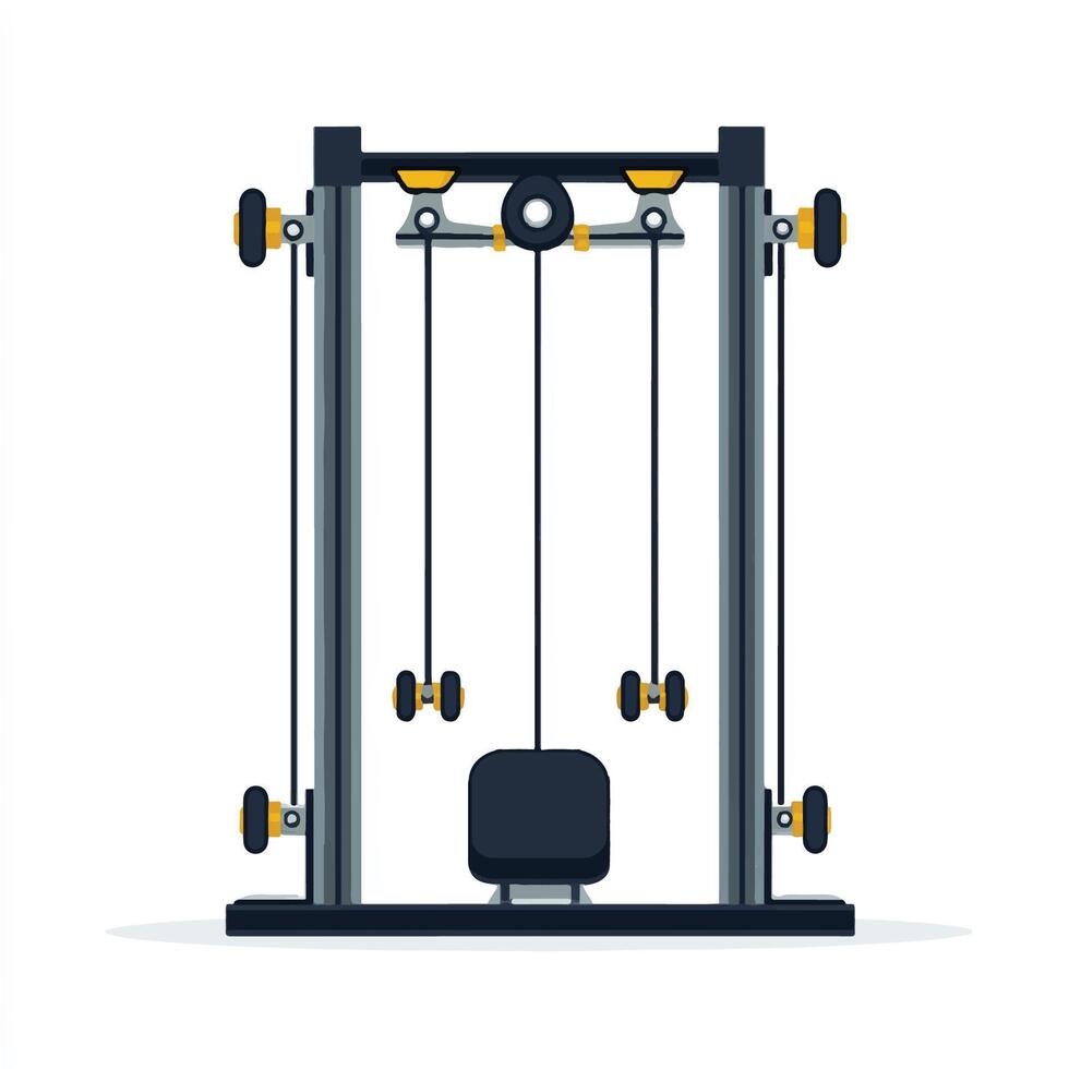A gym equipment with a pull up bar vector